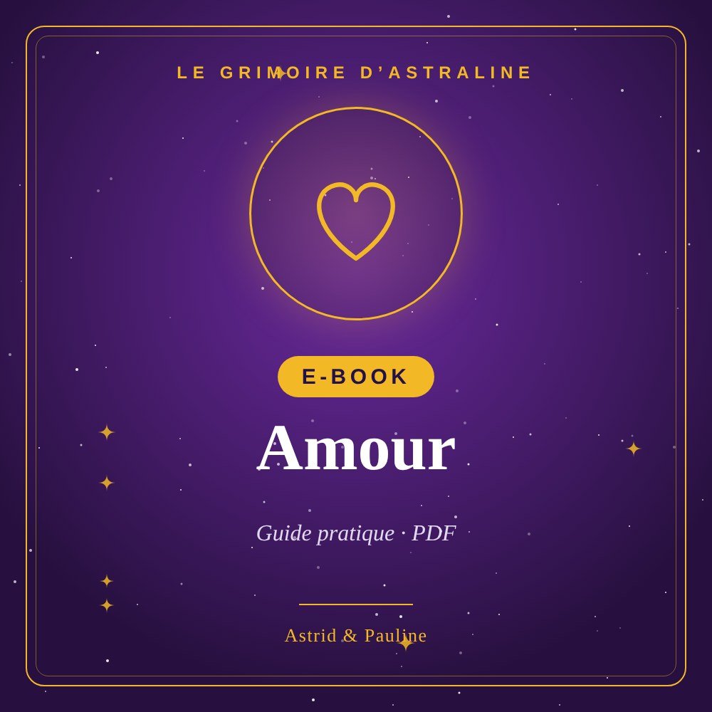 E-book Amour : couverture, Le Grimoire d’Astraline